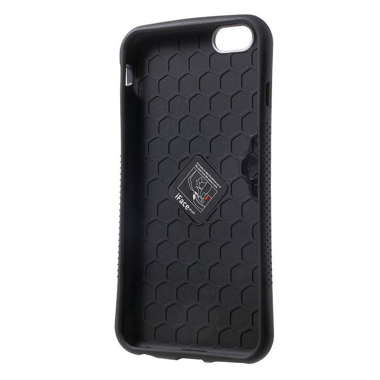IFACE MALL Glossy PC + Non-slip TPU Back Case for iPhone 6 Plus / 6s Plus - Cyan-4