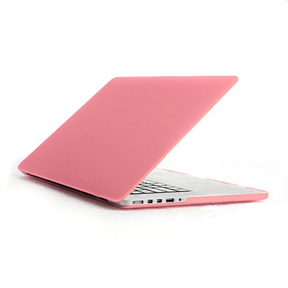 ENKAY Matte PC Full Body Cover + Keyboard Film + Anti-dust Plugs for MacBook Pro 13.3" Retina A1425 - Pink-2