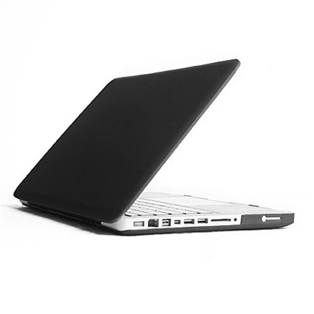Black ENKAY Matte PC Full Body Case + Keyboard Film + Anti-dust Plugs for MacBook Pro 15.4" A1286-2