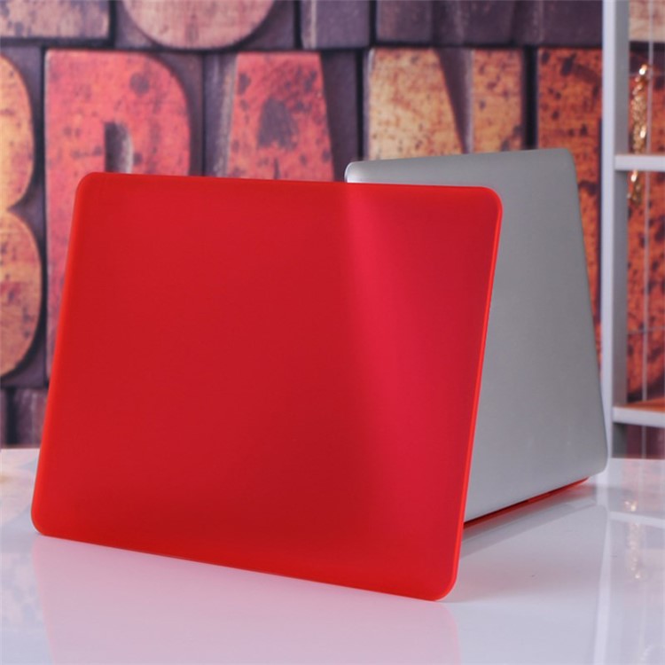 Red ENKAY Matte PC Protective Case + Keyboard Film + Anti-dust Plugs for MacBook Pro 13.3" A1278-5