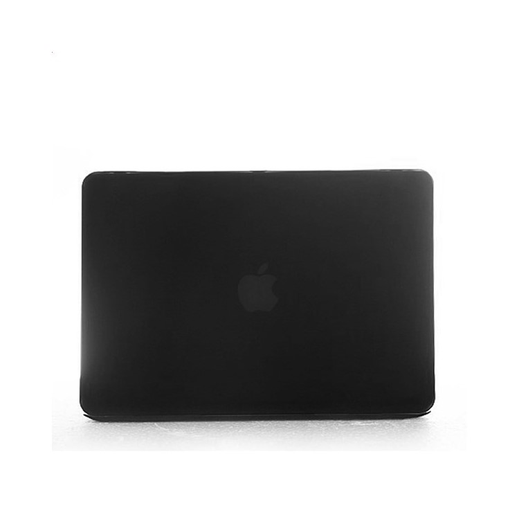 ENKAY Matte Plastic Front & Back Cover for Macbook Air 13.3 Inch w/ TPU Key Board Protector + Anti-dust Plugs - Black-3