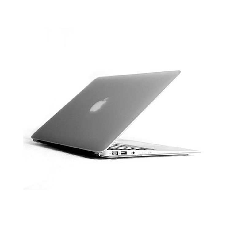 ENKAY Matte Plastic Front & Back Cover for Macbook Air 13.3 Inch w/ TPU Key Board Protector + Anti-dust Plugs - Transparent-2