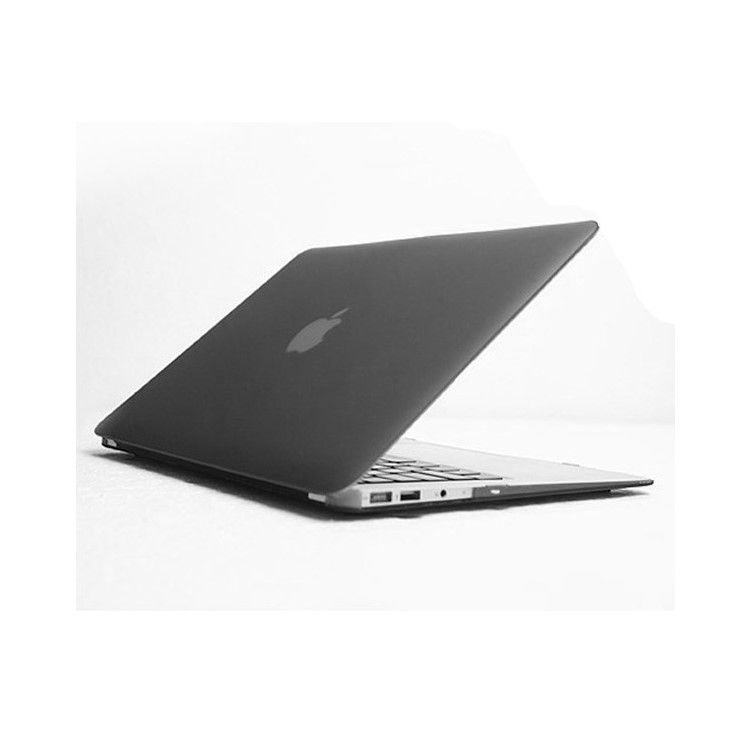 ENKAY Matte Plastic Front & Back Cover for Macbook Air 13.3 Inch w/ TPU Key Board Protector + Anti-dust Plugs - Grey-2