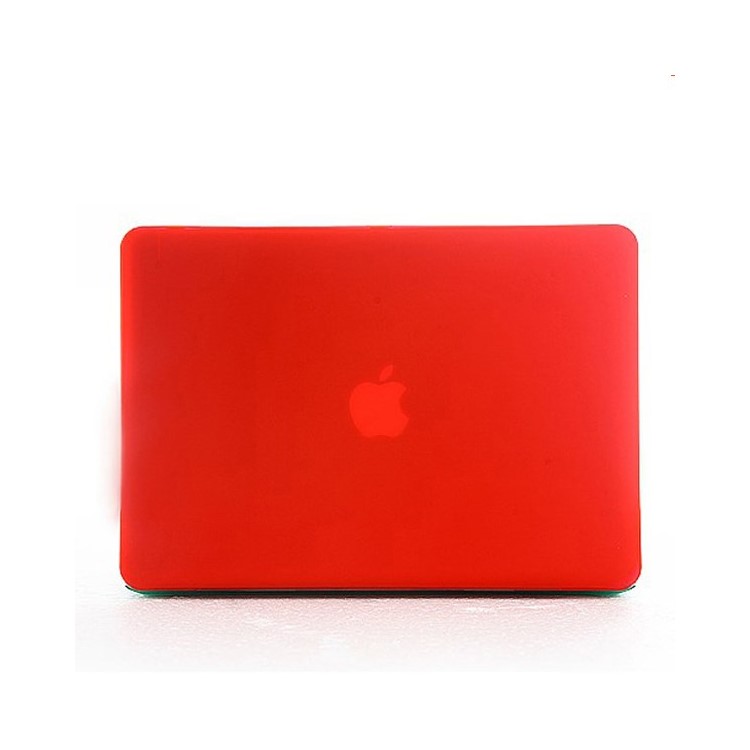 ENKAY Matte Plastic Front & Back Cover for Macbook Air 13.3 Inch w/ TPU Key Board Protector + Anti-dust Plugs - Red-3