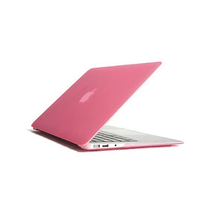 ENKAY Matte Plastic Front & Back Cover for Macbook Air 13.3 Inch w/ TPU Key Board Protector + Anti-dust Plugs - Pink-2