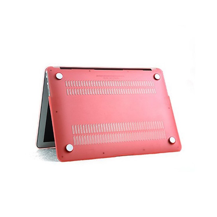 ENKAY Matte Plastic Front & Back Cover for Macbook Air 13.3 Inch w/ TPU Key Board Protector + Anti-dust Plugs - Pink-4