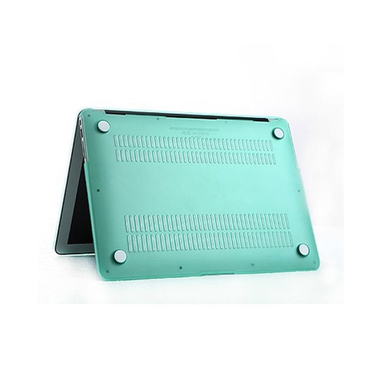 ENKAY Matte Kunststoff Front Back Cover für Macbook Air 13,3 Zoll mit TPU Key Board Beschützer + anti-Staub Zapfen - Grün-4