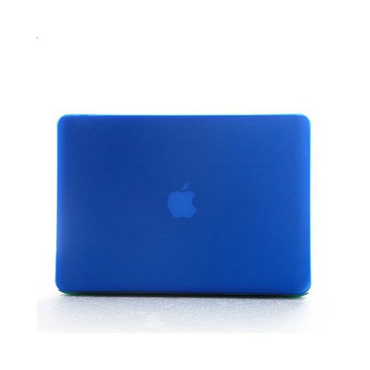 ENKAY Matte Plastic Front & Back Cover for Macbook Air 13.3 Inch w/ TPU Key Board Protector + Anti-dust Plugs - Dark Blue-3
