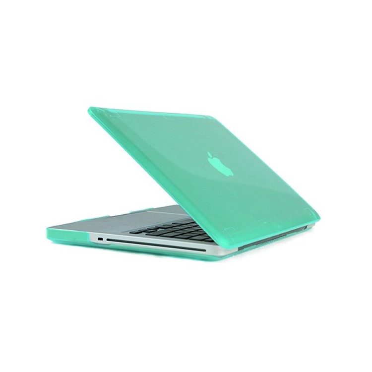 ENKAY Crystal Plastic Front & Back Case for Macbook Pro 13.3'' w/ TPU Key Board Protector + Anti-dust Plugs - Green-2