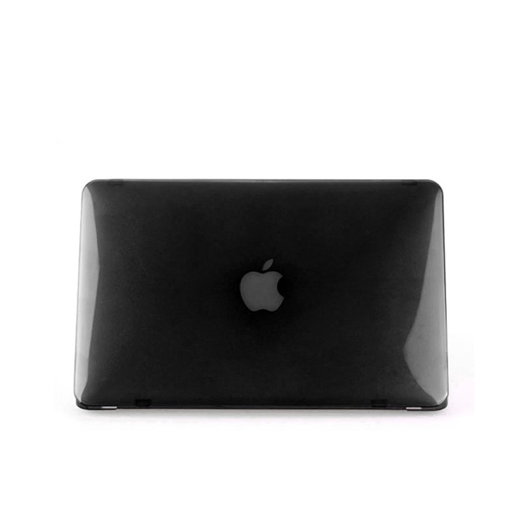 ENKAY Crystal Plastic Front & Back Cover for Macbook Air 13.3'' w/ TPU Key Board Protector + Anti-dust Plug - Black-3