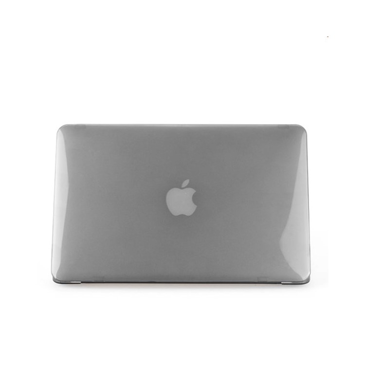 ENKAY Crystal Plastic Front & Back Cover for Macbook Air 13.3'' w/ TPU Key Board Protector + Anti-dust Plugs - Grey-3