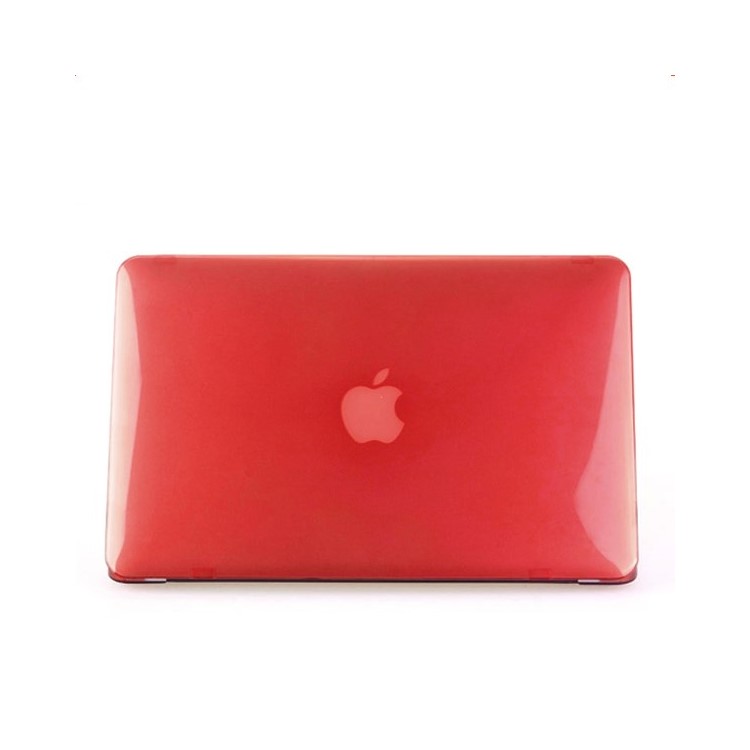 ENKAY Crystal Plastic Front & Back Cover for Macbook Air 13.3'' w/ TPU Key Board Protector + Anti-dust Plugs - Red-3