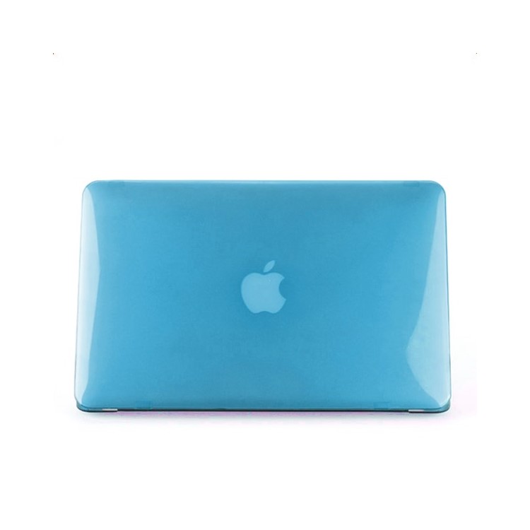 ENKAY Crystal Plastic Front & Back Cover for Macbook Air 13.3'' w/ TPU Key Board Protector + Anti-dust Plugs - Light Blue-3
