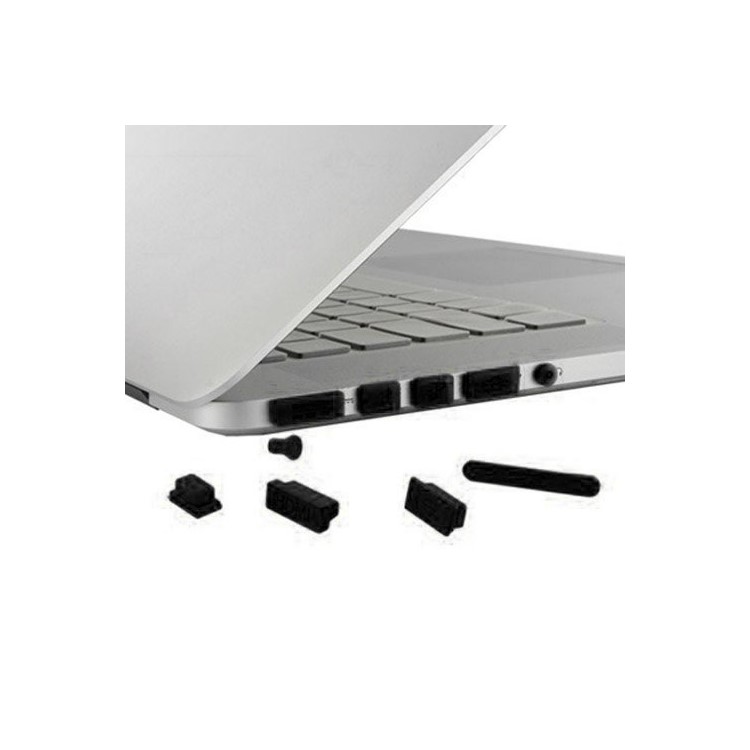 Black ENKAY Matte Plastic Case + Keyboard Film + Anti-dust Plugs for MacBook Pro 15.4" w/ Retina Display (A1398)-7