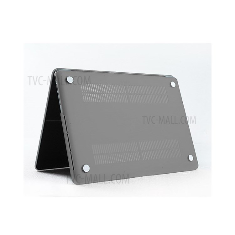 Grey ENKAY Matte Plastic Case + Keyboard Film + Anti-dust Plugs for MacBook Pro 15.4" w/ Retina Display (A1398)-4