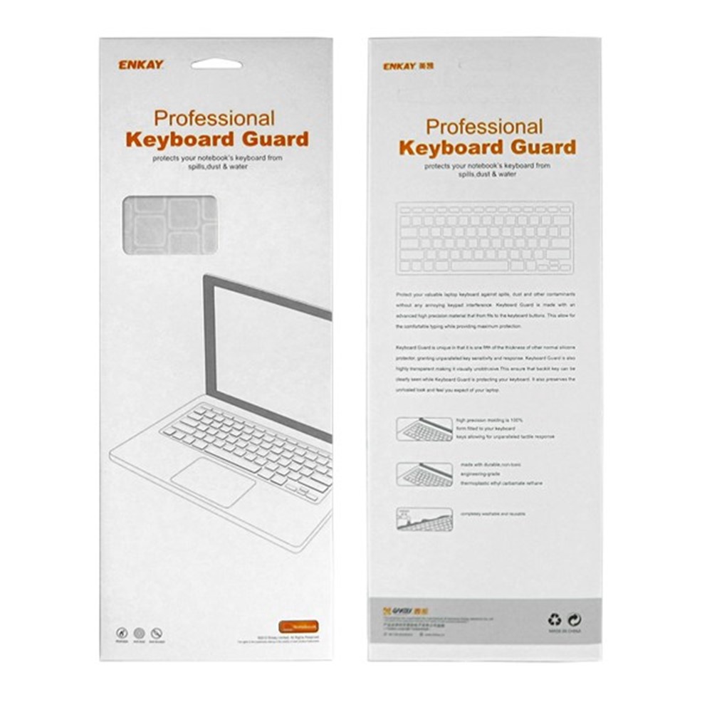 Orange ENKAY HAT PRINCE for MacBook Pro 15.4" w/ Retina Display (A1398) Matte PC Case + Keyboard Film + Anti-dust Plugs-8