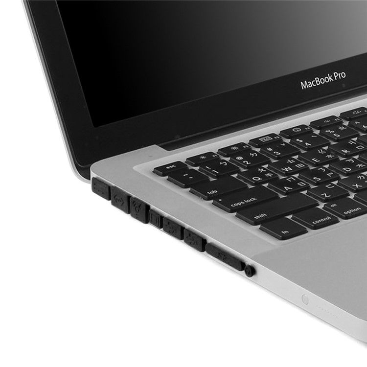 White ENKAY for MacBook Pro 15.4" A1398 w/ Retina Display Plastic Crystal Cover + Keyboard Film + Anti-dust Plugs-4