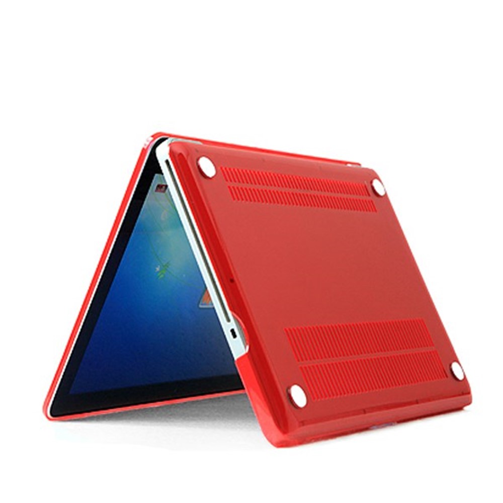 Red ENKAY for MacBook Pro 13.3" A1425 Retina Display Crystal PC Case + Keyboard Film + Anti-dust Plugs-3