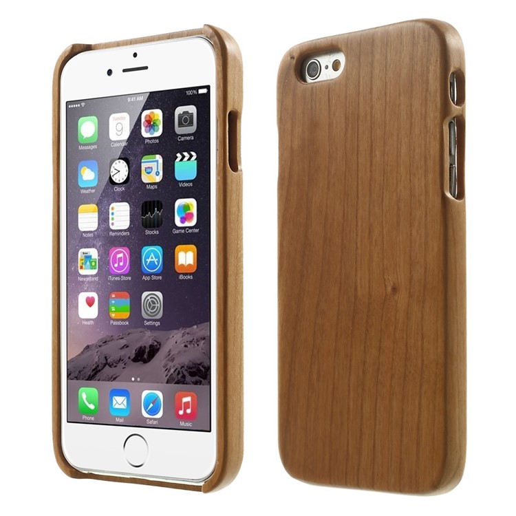 Natural Wood Hard Case for iPhone 6 4.7 inch - Brown-1