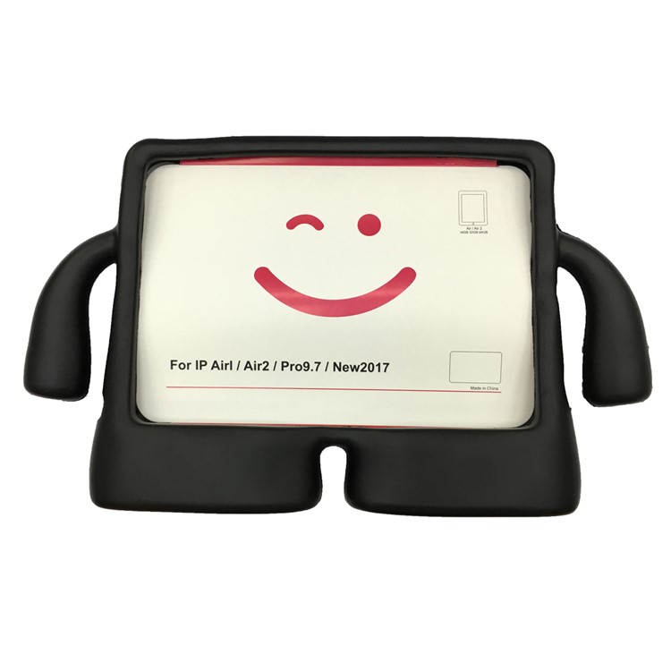 3D Cute Cartoon Kids Shockproof EVA Stand Case for iPad Air 2 - Black-2