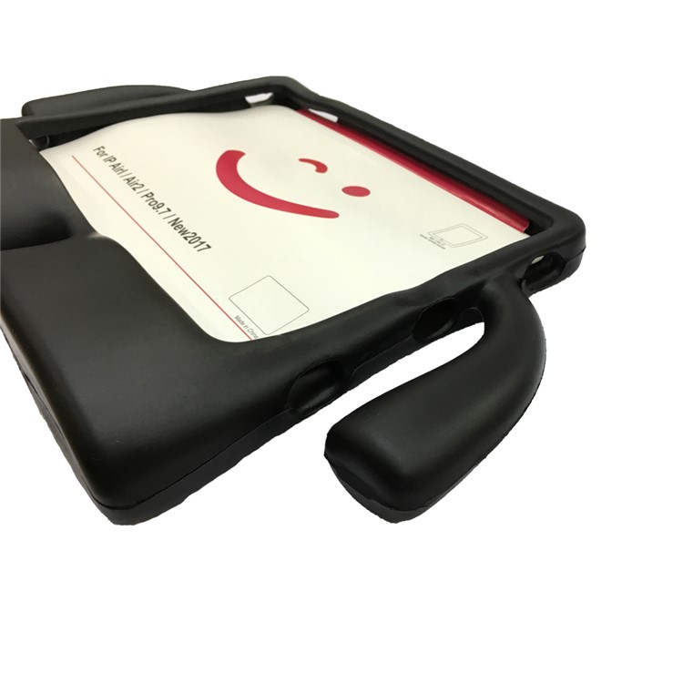 3D Cute Cartoon Kids Shockproof EVA Stand Case for iPad Air 2 - Black-3