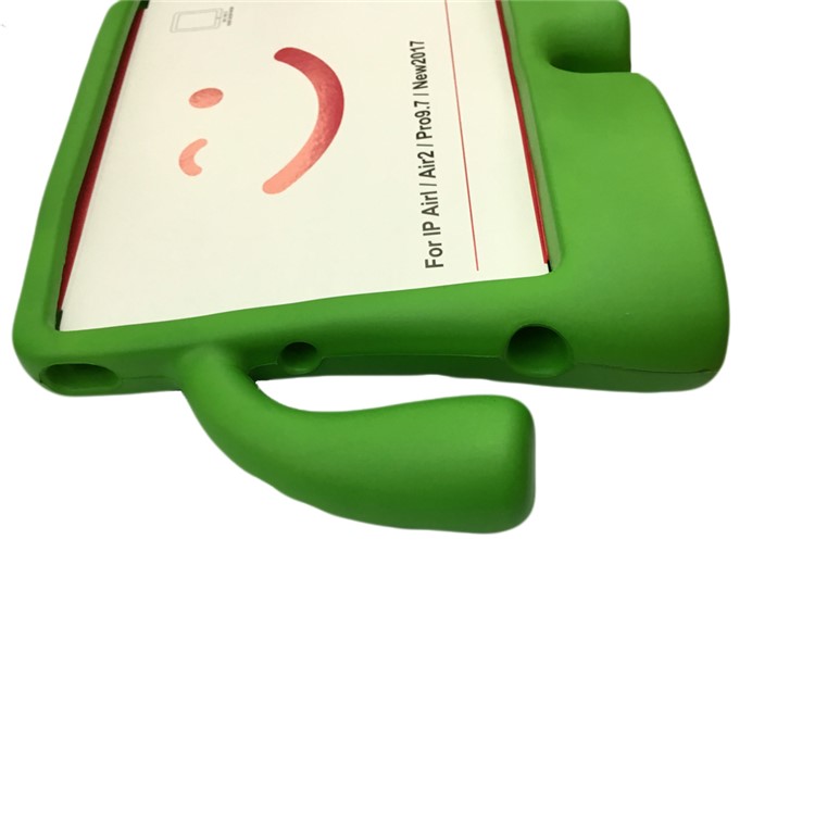 3D Cute Cartoon Kids Shockproof EVA Stand Cover for iPad Air 2 - Green-4
