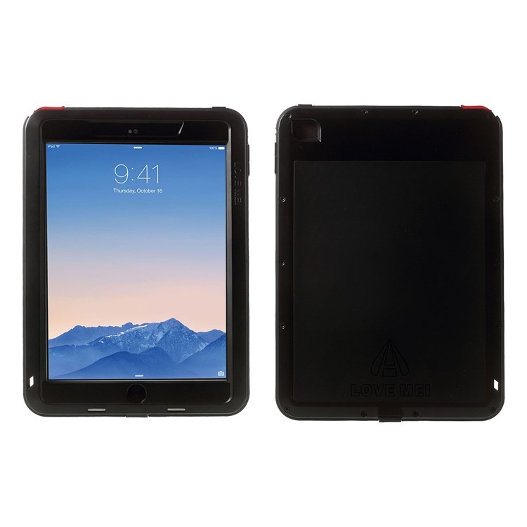 LOVE MEI for iPad Air 2 Shockproof Dropproof Dustproof Case - Black-1