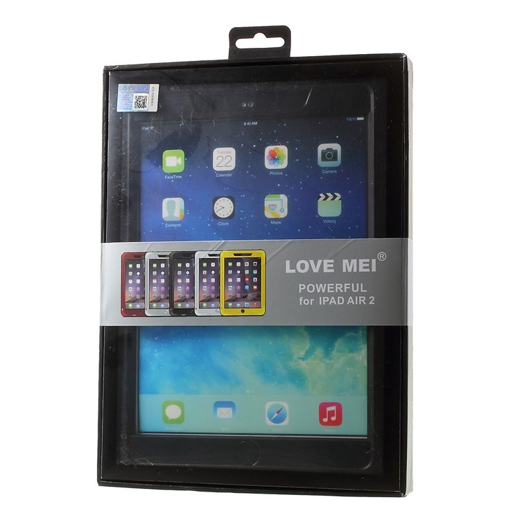LOVE MEI for iPad Air 2 Shockproof Dropproof Dustproof Case - Black-13