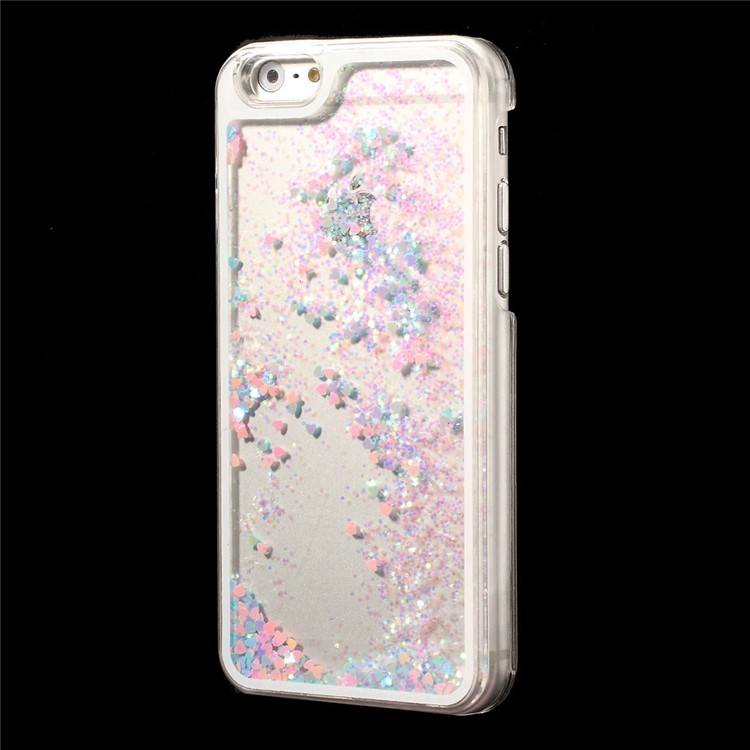 Dynamic Liquid Glitter Heart Plastic Case for iPhone 6s / 6 4.7 inch - Multi-color-2