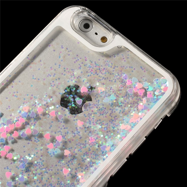 Dynamic Liquid Glitter Heart Plastic Case for iPhone 6s / 6 4.7 inch - Multi-color-4