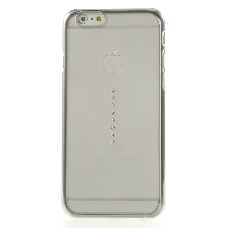 X-FITTED Swarovski Waterdrop Diamond Plated PC Case for iPhone 6 / 6s - Silver-2