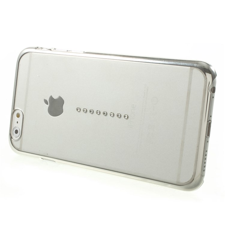 X-FITTED Swarovski Waterdrop Diamond Plated PC Case for iPhone 6 / 6s - Silver-3