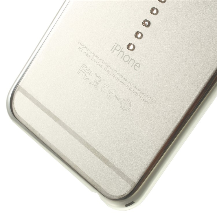 X-FITTED Swarovski Waterdrop Diamond Plated PC Case for iPhone 6 / 6s - Silver-4
