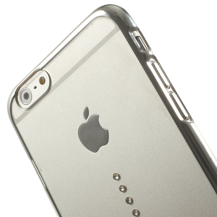 X-FITTED Swarovski Waterdrop Diamond Plated PC Case for iPhone 6 / 6s - Silver-5