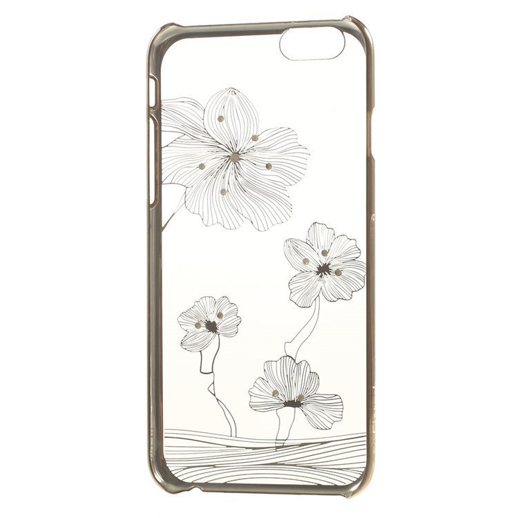 X-FITTED Lotus Swarovski Rhinestones Back Shell for iPhone 6 / 6s - Gold-6