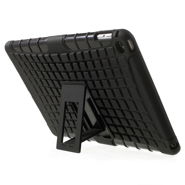 2-in-1 Plastic and TPU Combo Case for iPad Air 2 - Black-3