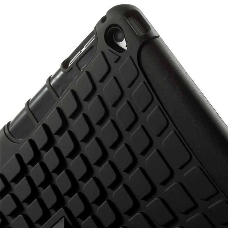 2-in-1 Plastic and TPU Combo Case for iPad Air 2 - Black-5