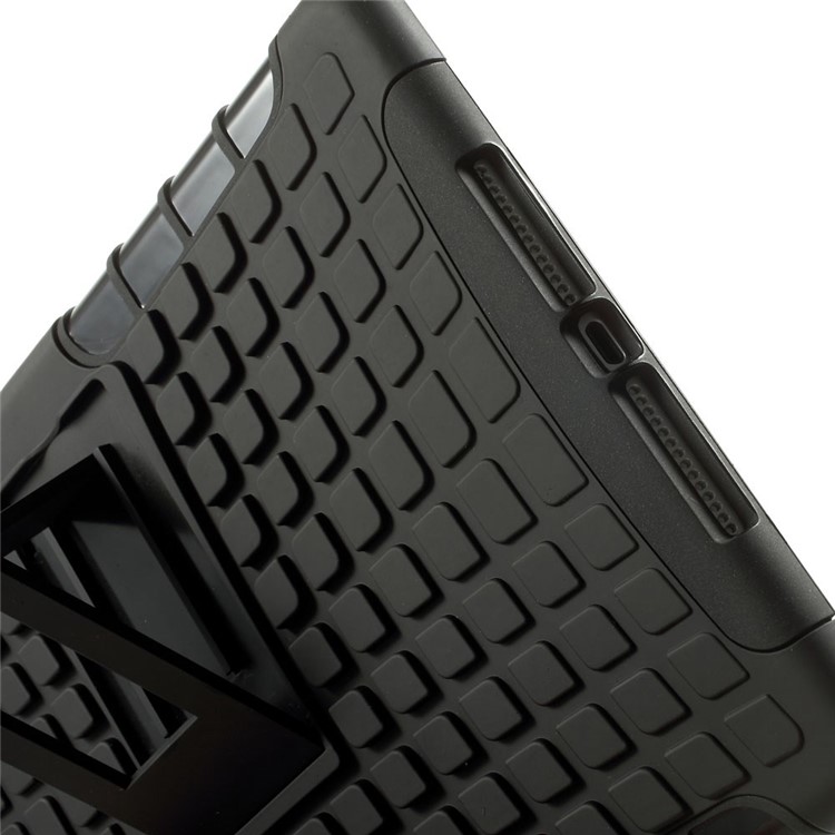 2-in-1 Plastic and TPU Combo Case for iPad Air 2 - Black-7