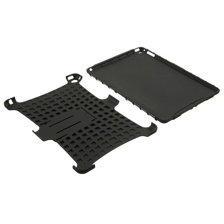 2-in-1 Plastic and TPU Combo Case for iPad Air 2 - Black-8