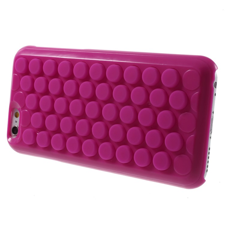 Silicone Bubble Wrap Pop Case PC Cover Shell for iPhone 6 / 6s 4.7 Inch - Rose-3
