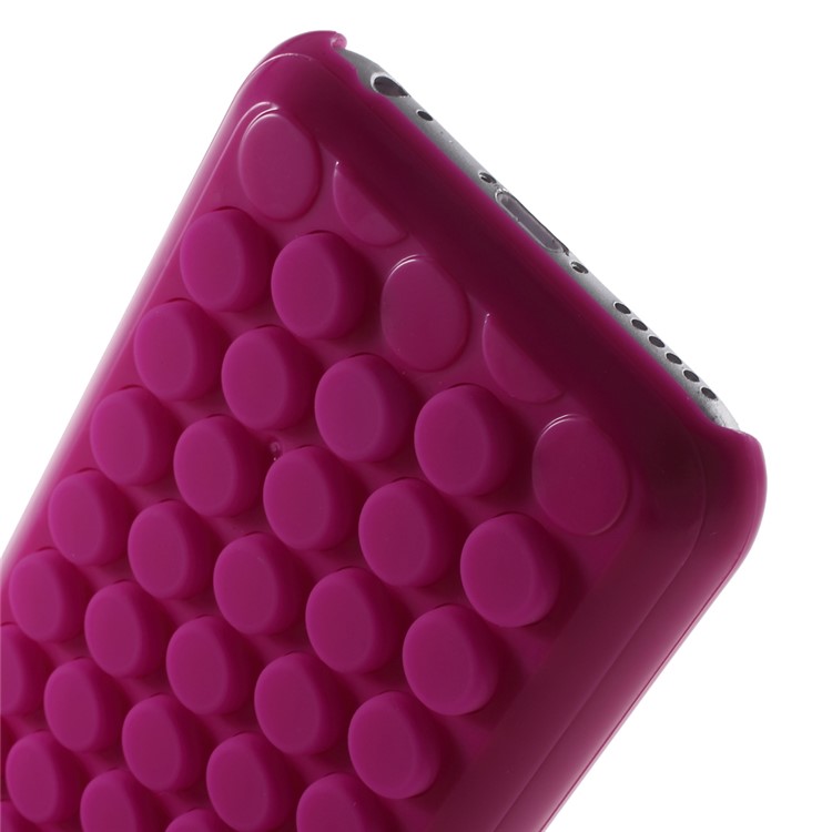 Silicone Bubble Wrap Pop Case PC Cover Shell for iPhone 6 / 6s 4.7 Inch - Rose-4