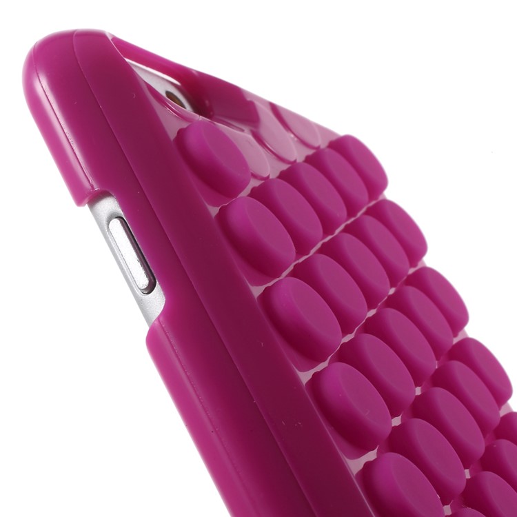 Silicone Bubble Wrap Pop Case PC Cover Shell for iPhone 6 / 6s 4.7 Inch - Rose-6