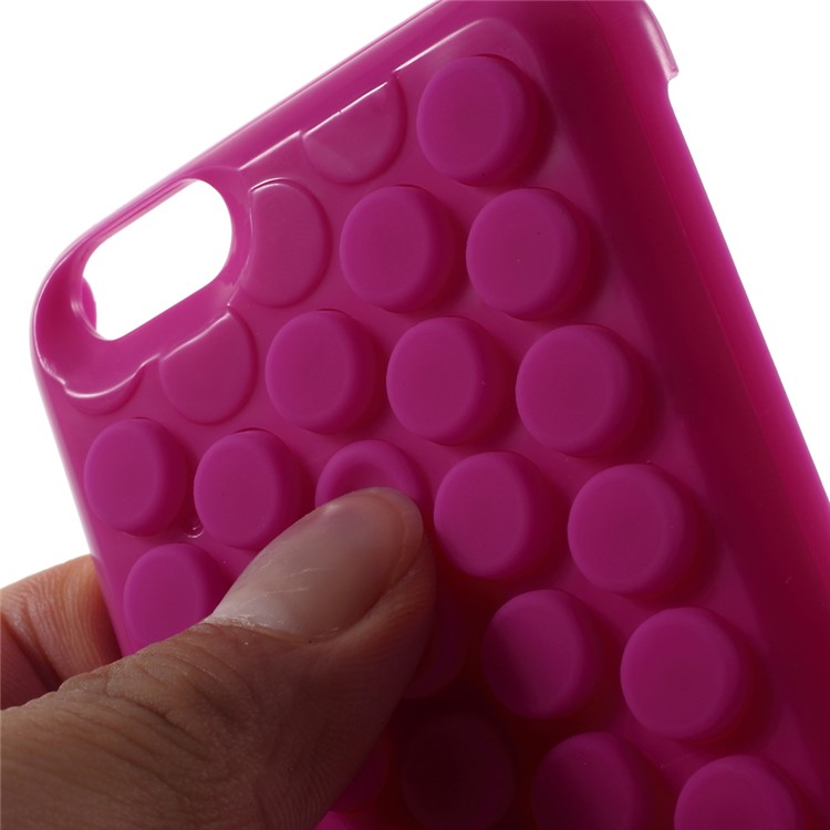Silicone Bubble Wrap Pop Case PC Cover Shell for iPhone 6 / 6s 4.7 Inch - Rose-8