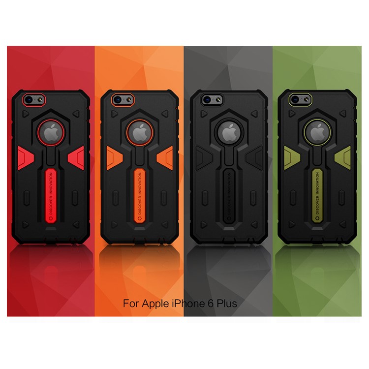 NILLKIN Defender II Series PC and TPU Hybrid Case for iPhone 6 Plus / 6s Plus - Green-6
