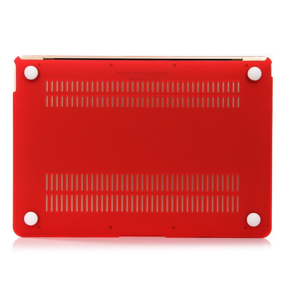 Red Matte Plastic Hard Case for MacBook 12-inch with Retina Display(2015)-4