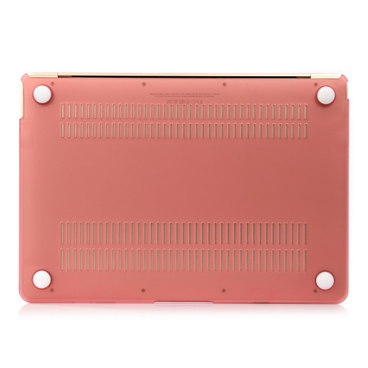 Capa Dura Plástico Fosco Rosa Para MacBook De 12 Polegadas Com Tela De Retina (2015)