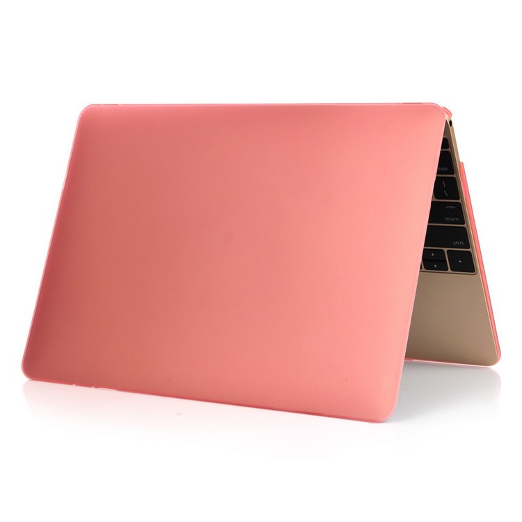 Capa Dura Plástico Fosco Rosa Para MacBook De 12 Polegadas Com Tela De Retina (2015)-5