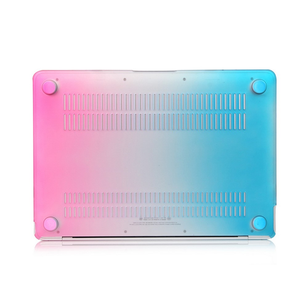 Couverture de Protection Dure Rainbow Fashion Rainbow Pour MacBook 12 Pouces Avec Affichage Retina (2015) - Rose / Bleu