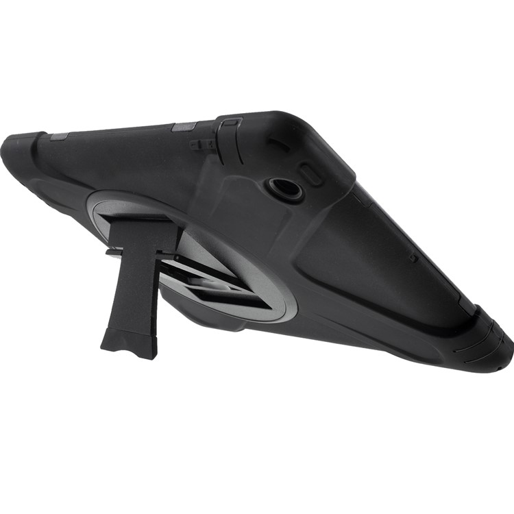 Detachable PC + Silicone Hybrid Case for iPad 2 3 4 with T Shape Kickstand - Black-5
