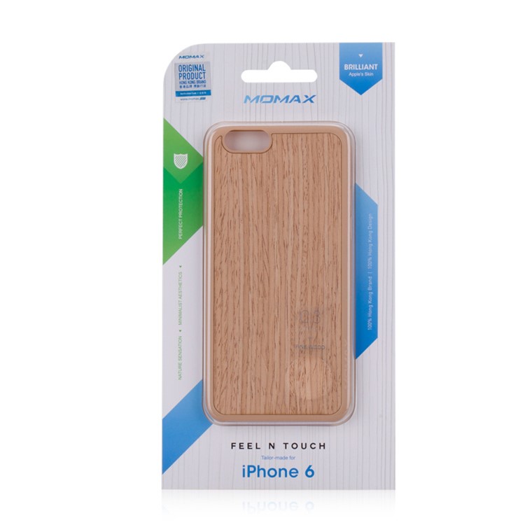 MOMAX FEEL N TOUCH Natural Wood Cover for iPhone 6 4.7 inch - Khaki-11
